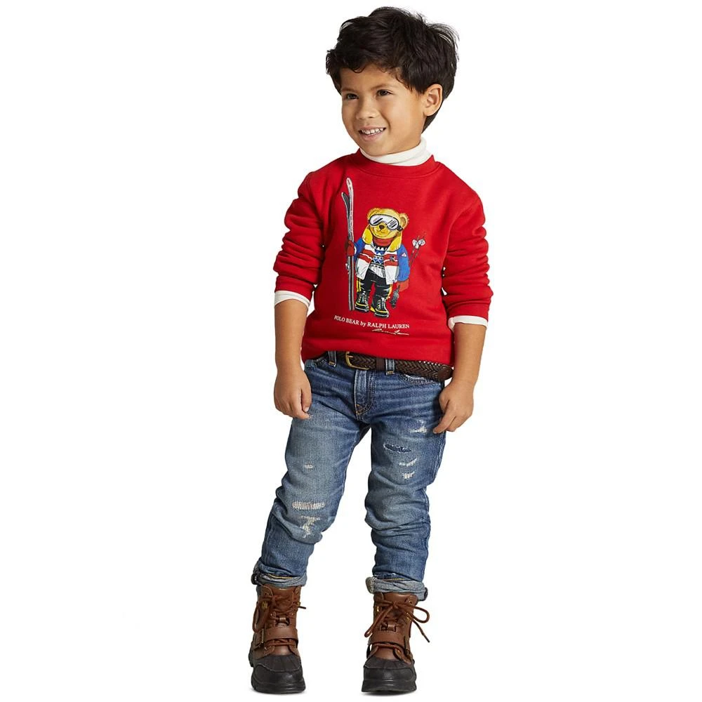 商品Ralph Lauren|Big Boys Polo Bear Fleece Sweatshirt,价格¥129,第5张图片详细描述