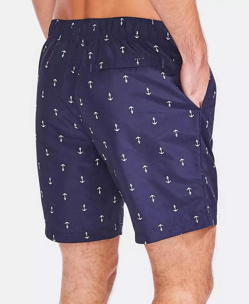商品Nautica|Men's Quick-Dry Anchor-Print 8" Swim Trunks,价格¥337,第3张图片详细描述