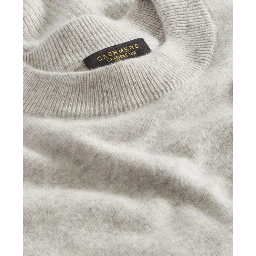 商品Charter Club|Women's 100% Cashmere Crewneck Drop-Hem Sweater, Created for Macy's,价格¥552,第4张图片详细描述