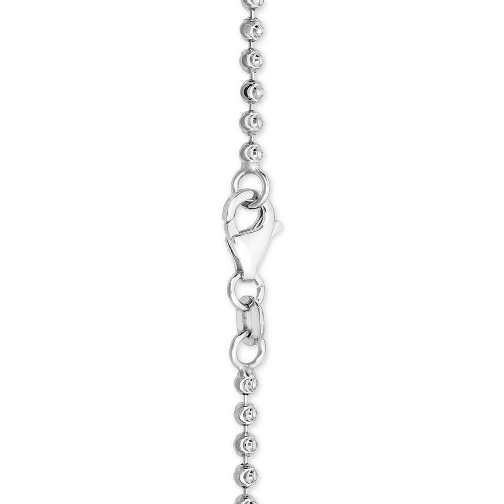 商品Italian Gold|Moon Link 18" Chain Necklace in 14k White Gold,价格¥14019,第5张图片详细描述
