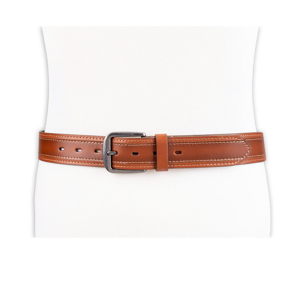 Men's Stitched Leather Belt商品第5张图片规格展示