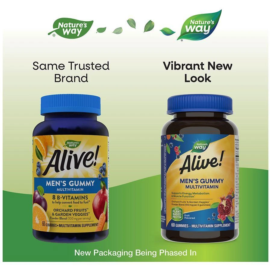 商品Nature's Way|Alive! Men's Gummy Multivitamin Fruit,价格¥105,第3张图片详细描述