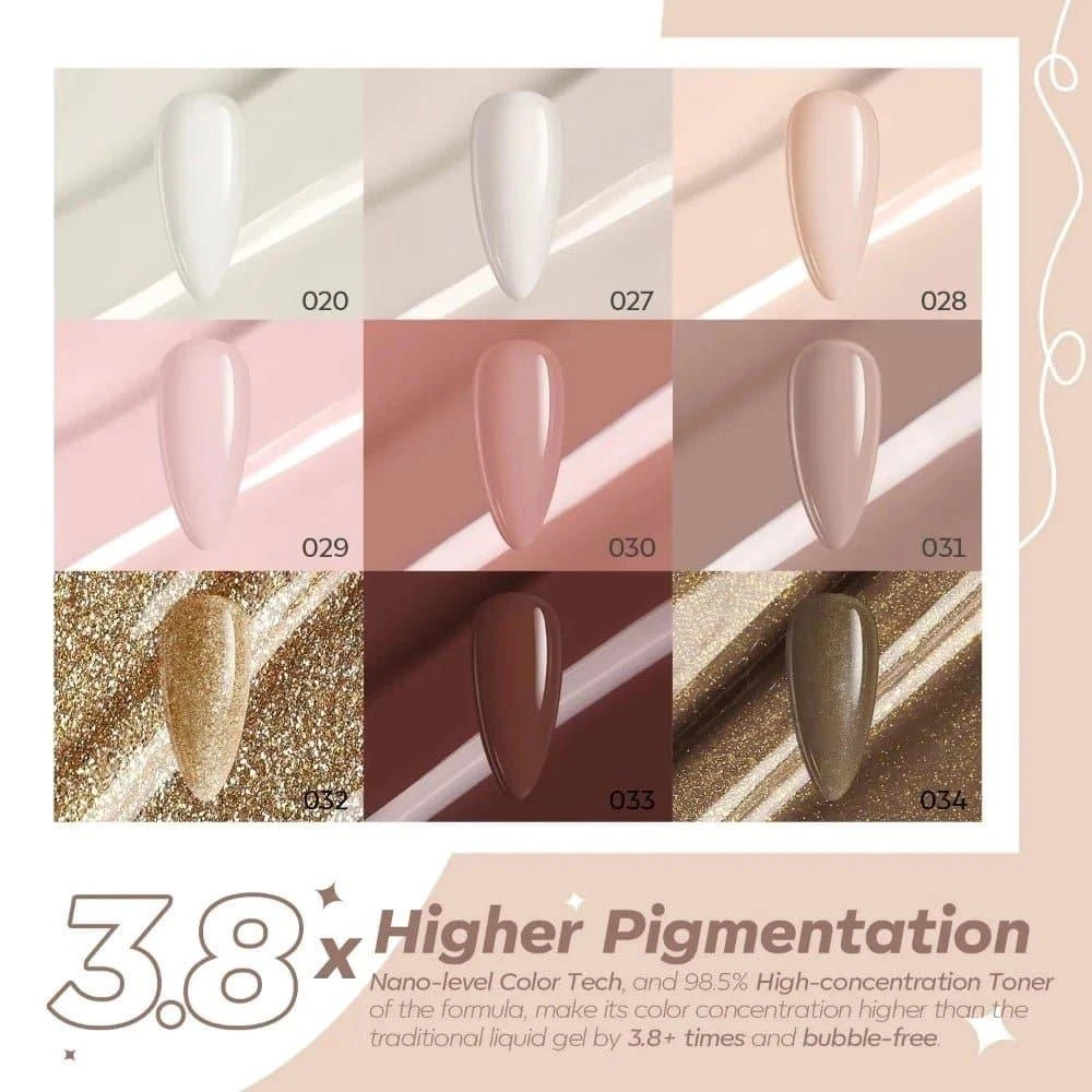 商品[国内直发] MODELONES|Best Ever Coffee Time - Solid Cream Gel Polish Kit Color Cube,价格¥179,第3张图片详细描述