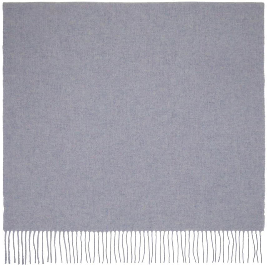 商品Acne Studios|Blue Oversized Fringe Scarf,价格¥1228,第2张图片详细描述