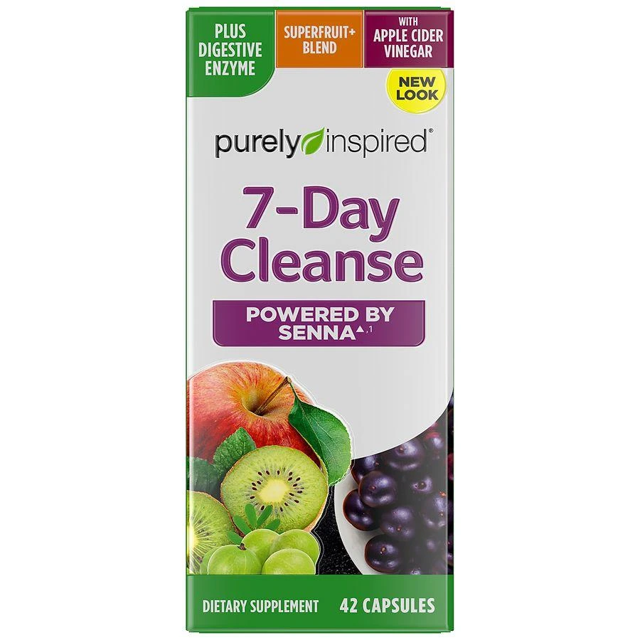 商品Purely Inspired|Organic 7 Day Cleanse, Unique Senna Leaf Extract Formula,价格¥112,第1张图片