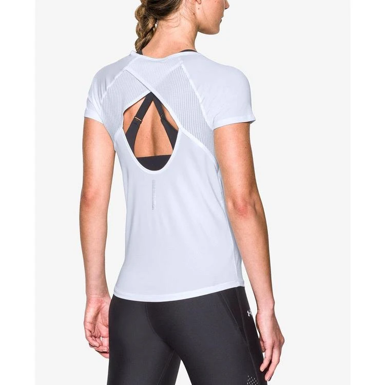 商品Under Armour|Women's Fly By Cutout-Back Running Top,价格¥149,第2张图片详细描述