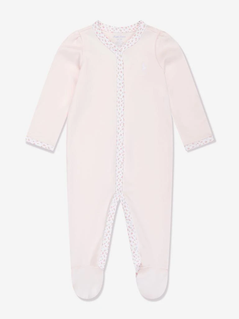 商品Ralph Lauren|Baby Girls Logo Babygrow in Pink,价格¥529,第1张图片