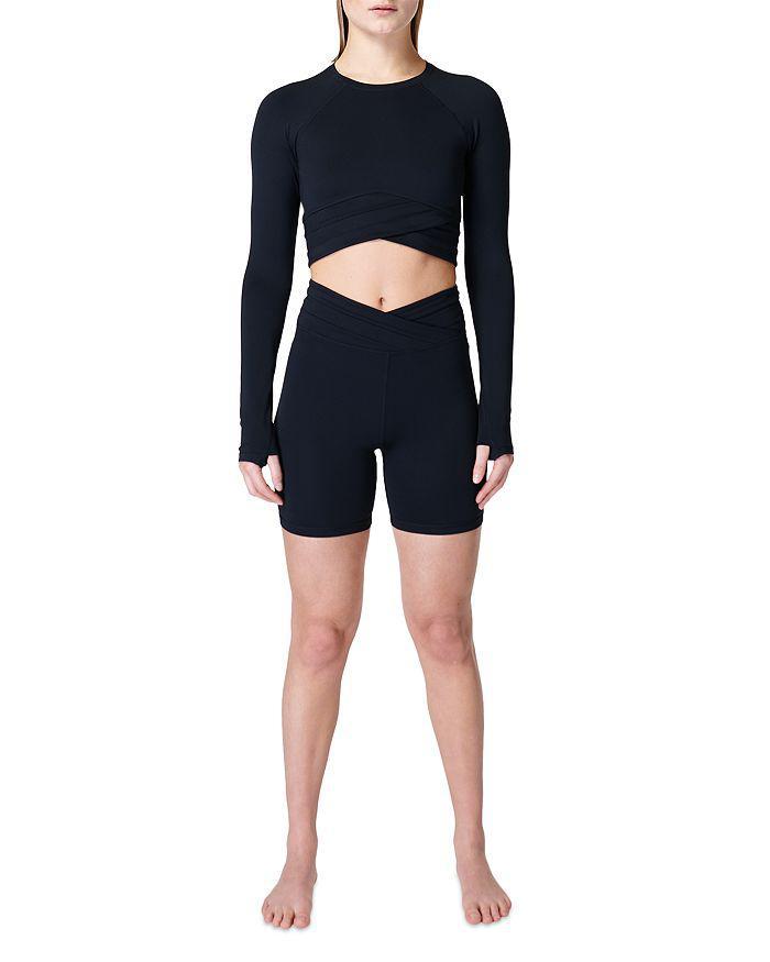 商品SWEATY BETTY|All Day Wrap Waist Shorts,价格¥411,第6张图片详细描述