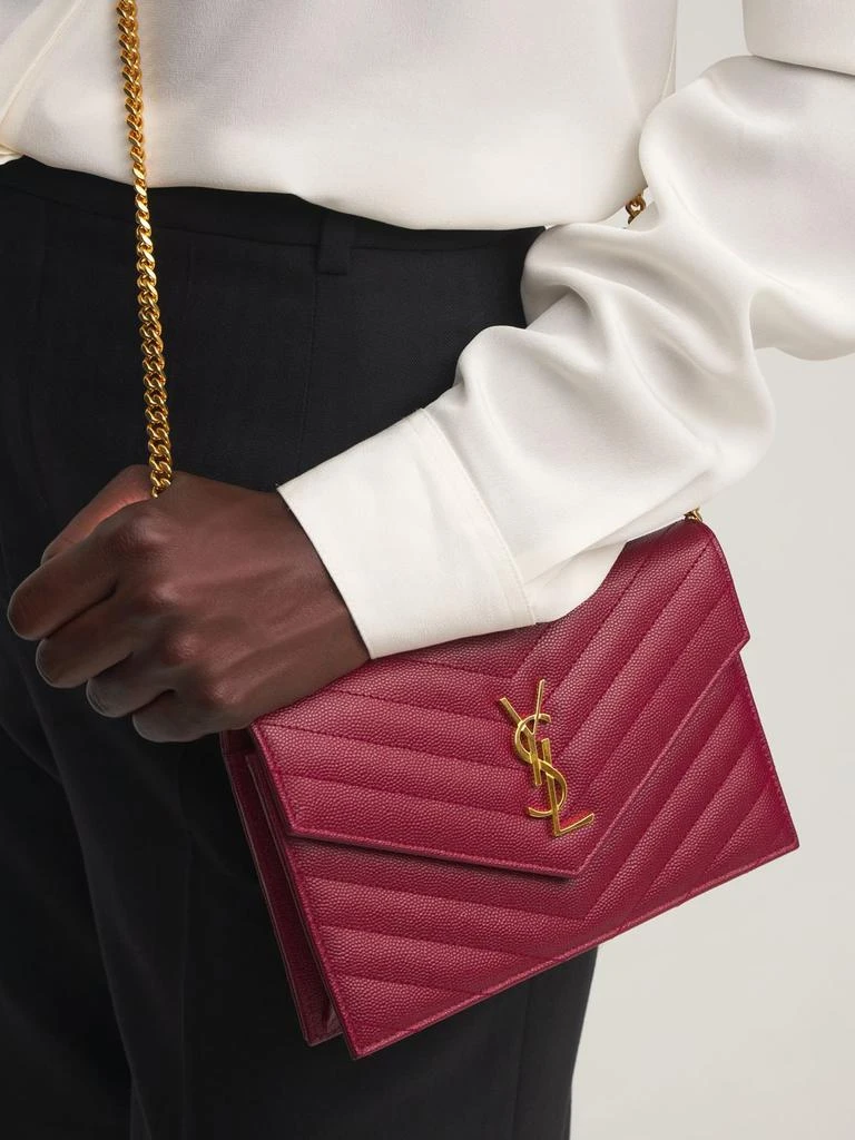 商品Yves Saint Laurent|Small Monogram Quilted Leather Bag,价格¥10991,第2张图片详细描述