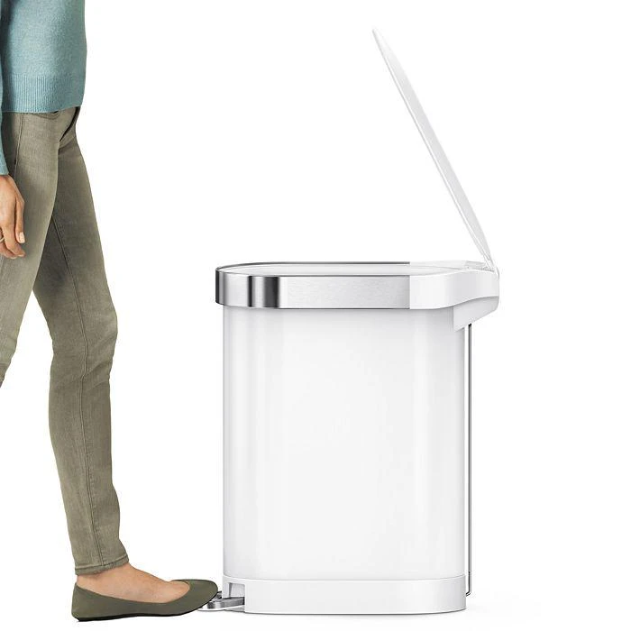 商品simplehuman|45 Liter Slim Kitchen Trash Can with Liner Pocket,价格¥834,第2张图片详细描述