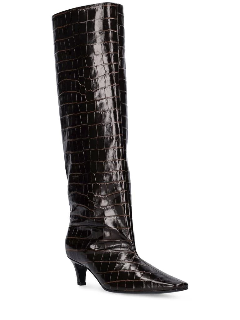 商品Totême|50mm The Wide Shaft Leather Tall Boots,价格¥8339,第2张图片详细描述