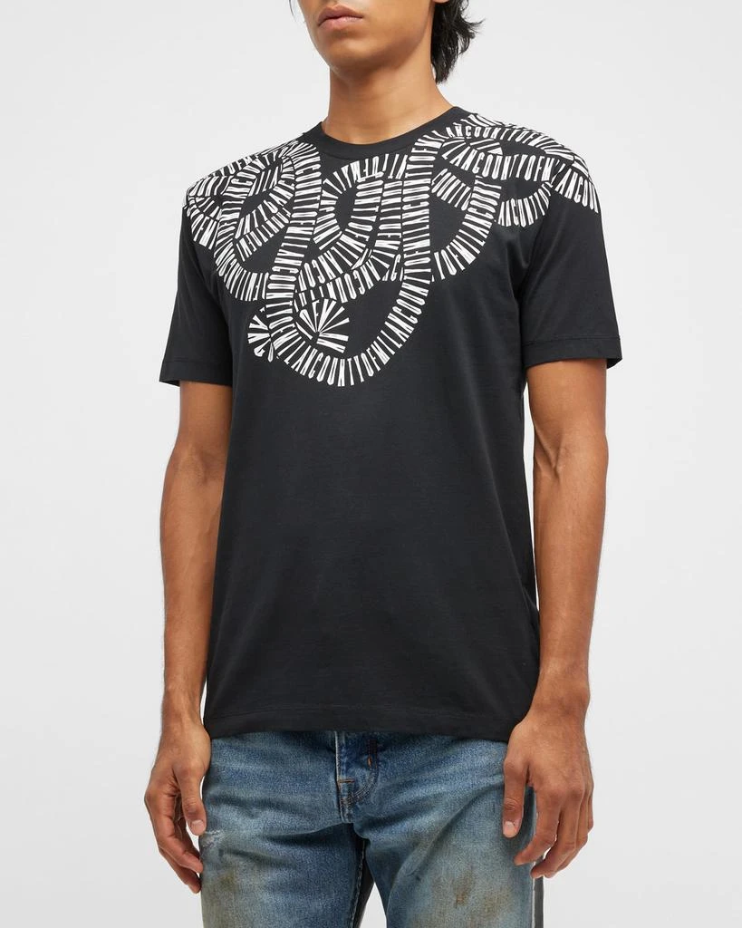 商品Marcelo Burlon|Men's Snake Wings Logo T-Shirt,价格¥583,第1张图片