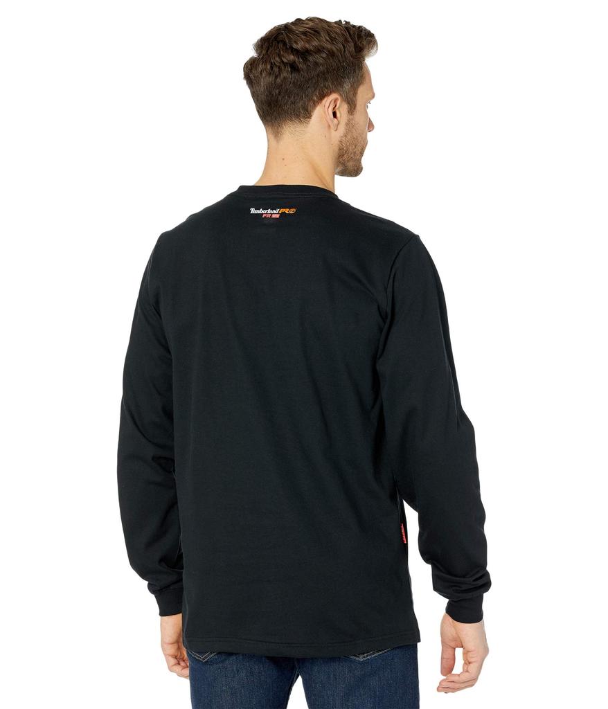 FR Cotton Core Long Sleeve Pocket T-Shirt with Logo商品第2张图片规格展示