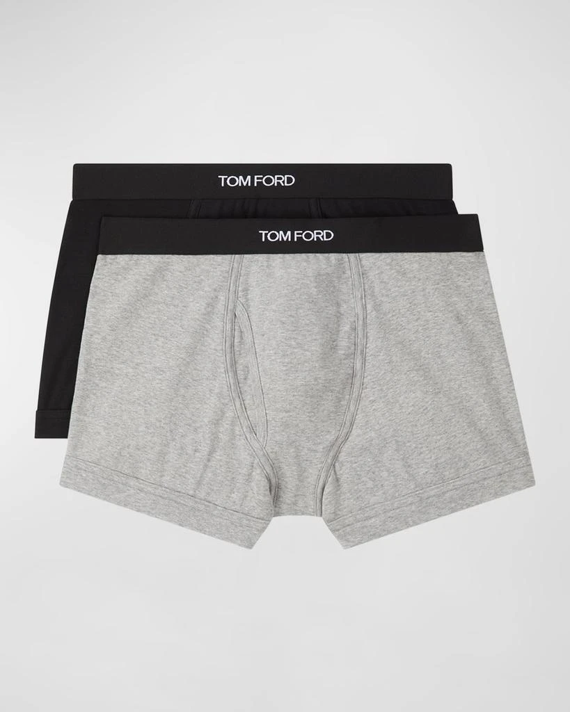 商品Tom Ford|Men's 2-Pack Solid Jersey Boxer Briefs,价格¥782,第2张图片详细描述