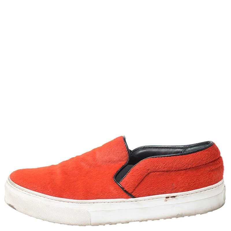 商品[二手商品] Celine|Celine Orange Calfhair Slip On Sneakers Size 38,价格¥1560,第3张图片详细描述