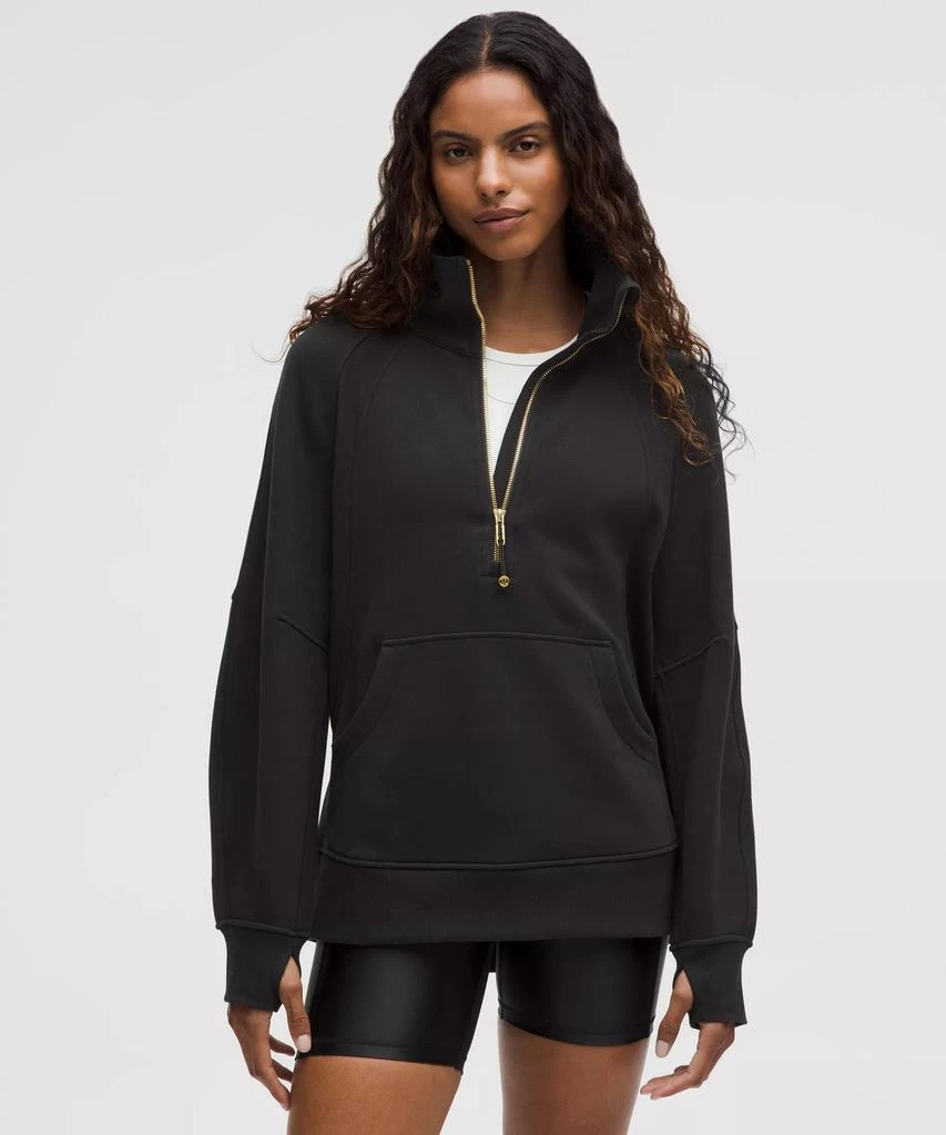 Scuba Oversized Funnel-Neck Half Zip *Long 商品