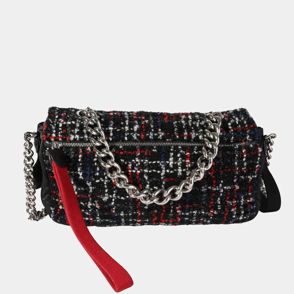 商品[二手商品] Chanel|Chanel Black Tweed/Nylon Astronaut Essentials Flap Shoulder Bag,价格¥25175,第3张图片详细描述