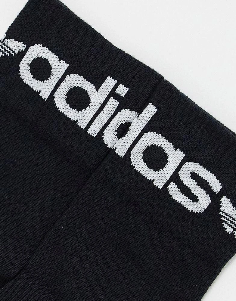 商品Adidas|adidas Originals 3 pack fold cuff crew socks in black,价格¥94,第4张图片详细描述