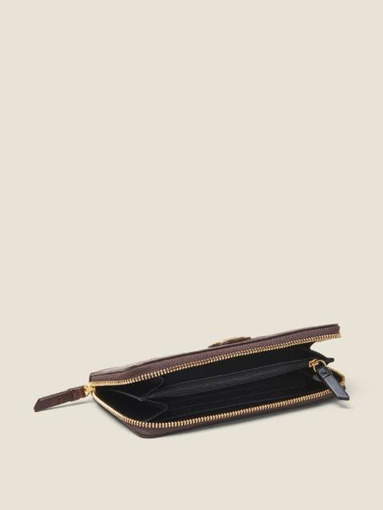商品DKNY|Croc-Embossed Leather Large Zip Around Wallet,价格¥600,第2张图片详细描述