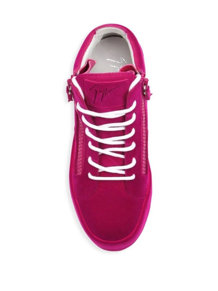 商品Giuseppe Zanotti|Giuseppe Zanotti - Round Toe Mid-Top Sneakers,价格¥2474,第4张图片详细描述