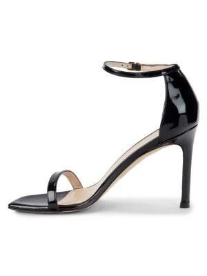 商品Stuart Weitzman|Amelina Patent Leather Stiletto Sandals,价格¥944,第4张图片详细描述