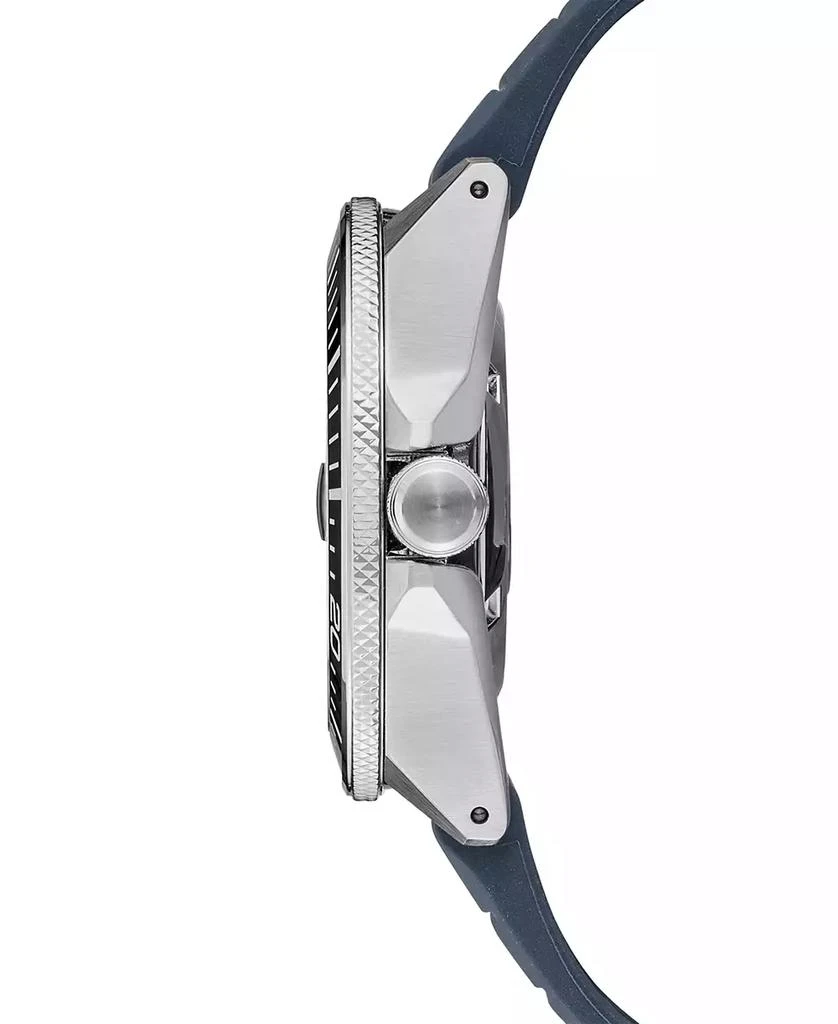 商品Seiko|Men's Automatic Prospex Diver Dark Blue Silicone Strap Watch 45mm,价格¥4405,第2张图片详细描述