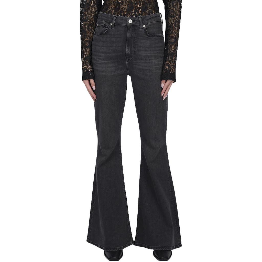 7 For All Mankind | 7 For All Mankind Womens Megaflare Faded Denim Flared Jeans 90.76元 商品图片