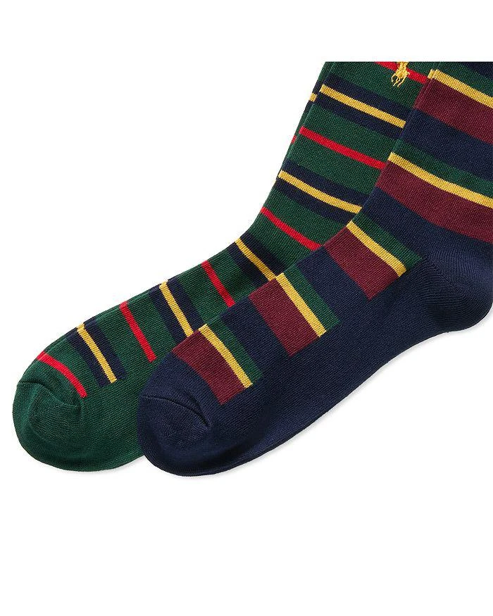 商品Ralph Lauren|Repp Stripe Dress Socks, Pack of 2,价格¥171,第3张图片详细描述