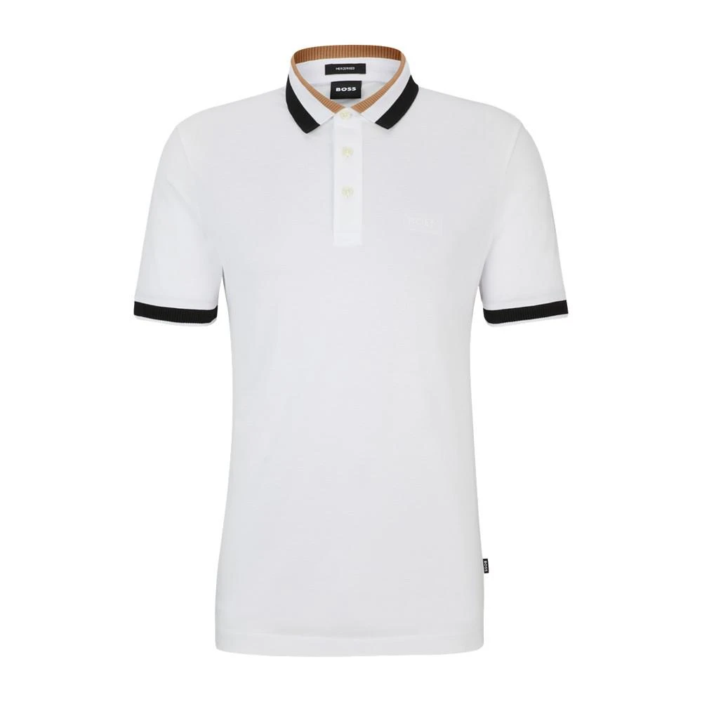 商品Hugo Boss|Men's Signature-Stripe Collar Polo Shirt,价格¥1109,第4张图片详细描述