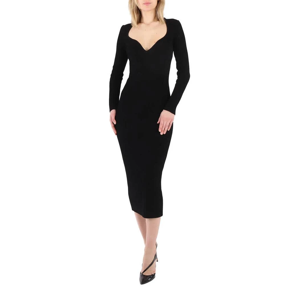 商品Khaite|Ladies Black Alessandra Midi Dress,价格¥4487,第1张图片