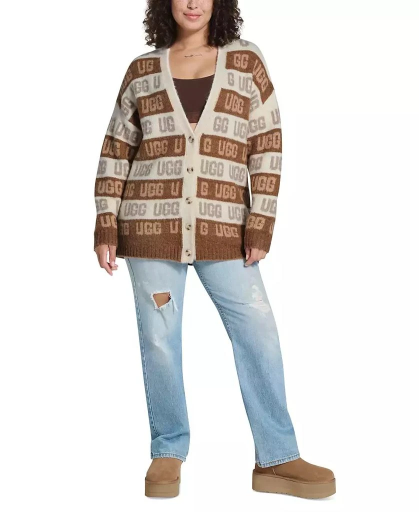 商品UGG|UGG Women's Button-Front Graphic Logo Cardigan,价格¥1041,第1张图片