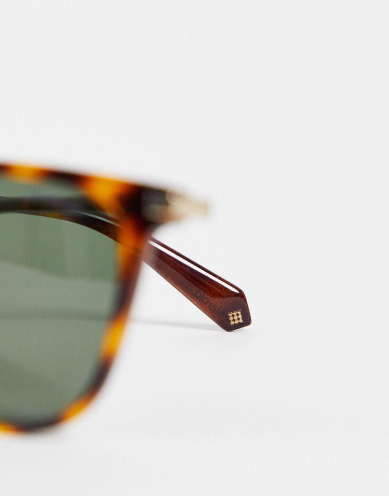 Polaroid classic retro sunglasses in havana tort商品第4张图片规格展示
