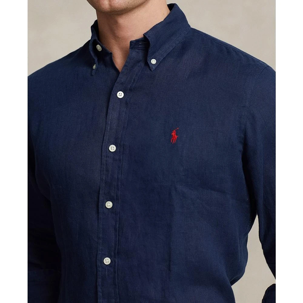 商品Ralph Lauren|男士经典版型亚麻衬衫,价格¥683,第4张图片详细描述