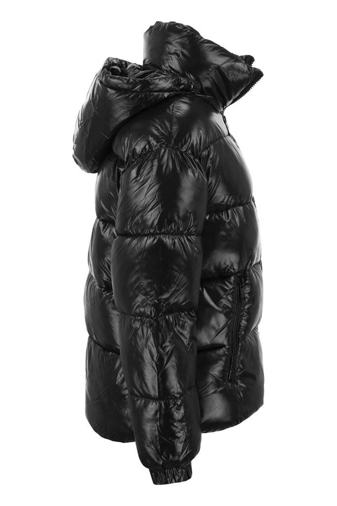 MICHAEL KORS Hooded down jacket with glossy finish商品第3张图片规格展示