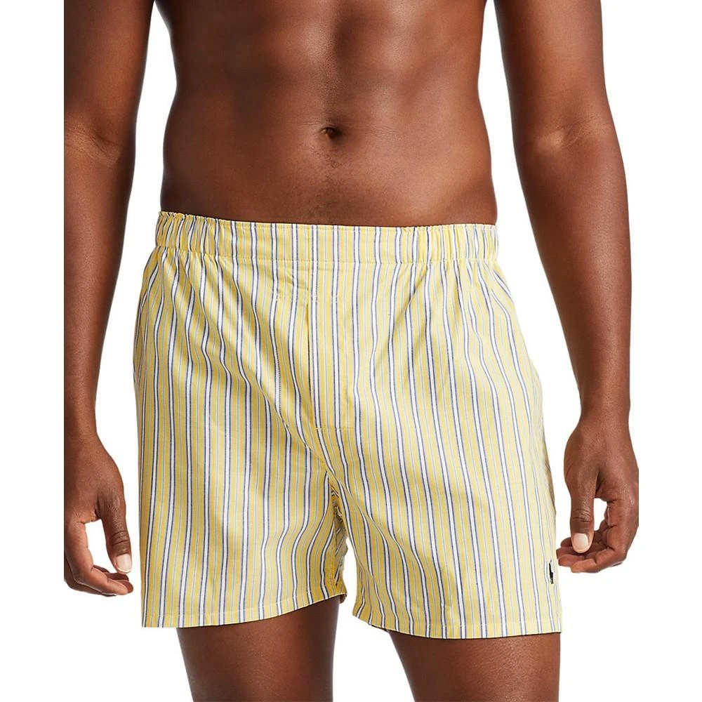 商品Ralph Lauren|Men's 3 Pack Classic Woven Cotton Boxers,价格¥338,第5张图片详细描述