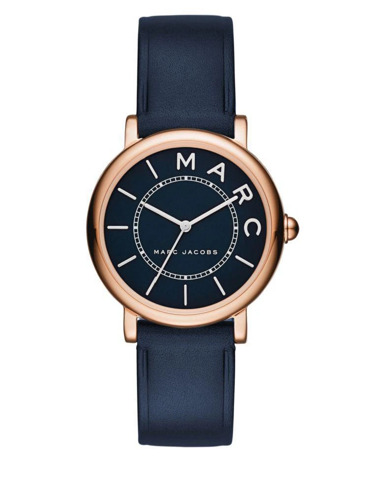 商品Marc Jacobs|Classic Rose Goldtone Stainless Steel and Leather Three-Hand Strap Watch,价格¥1503,第2张图片详细描述