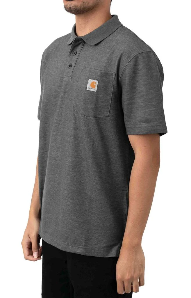 商品Carhartt|(K570) Contractor's Work Pocket Polo - Carbon Heather,价格¥204,第2张图片详细描述