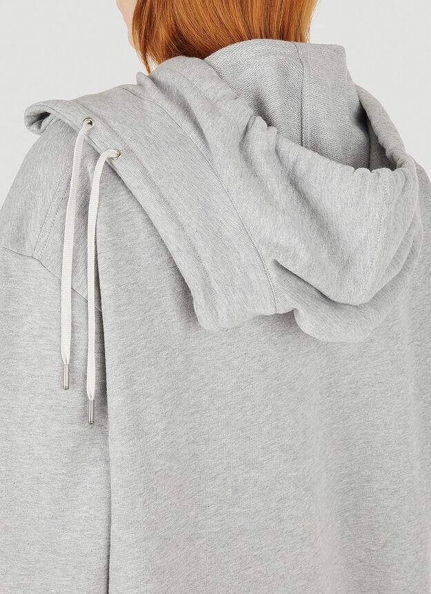 商品Y/Project|Double Neck Hooded Sweatshirt in Grey,价格¥881,第7张图片详细描述