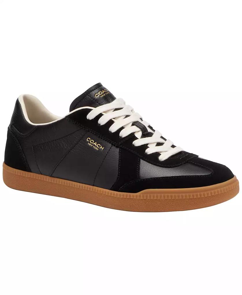 Baskets basses Ellis en cuir et daim image 2