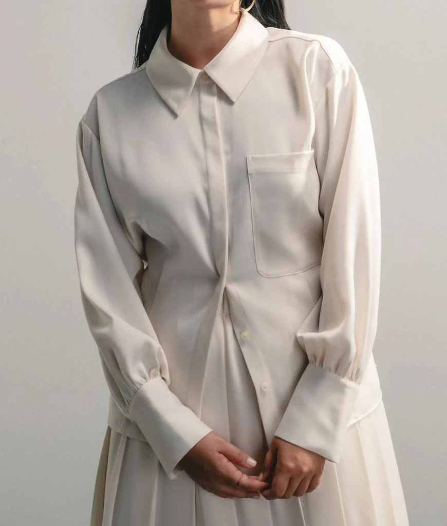 商品Darling|Sensible Button Down Shirt In Pearl,价格¥622,第1张图片