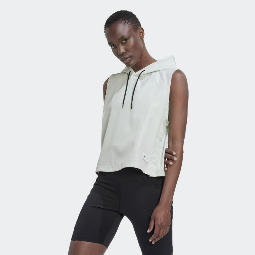 商品Adidas|Women's adidas Parley Run for the Oceans Hooded Top,价格¥146,第5张图片详细描述