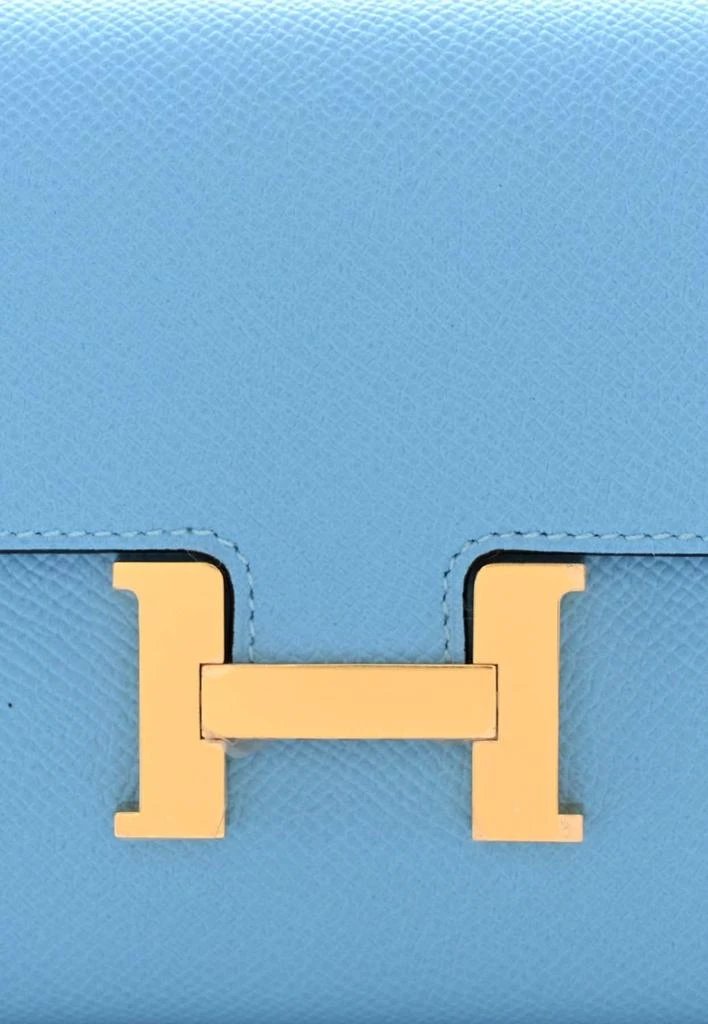 商品Hermes|Constance To Go Wallet in Celeste Epsom with Gold Hardware,价格¥89485,第4张图片详细描述