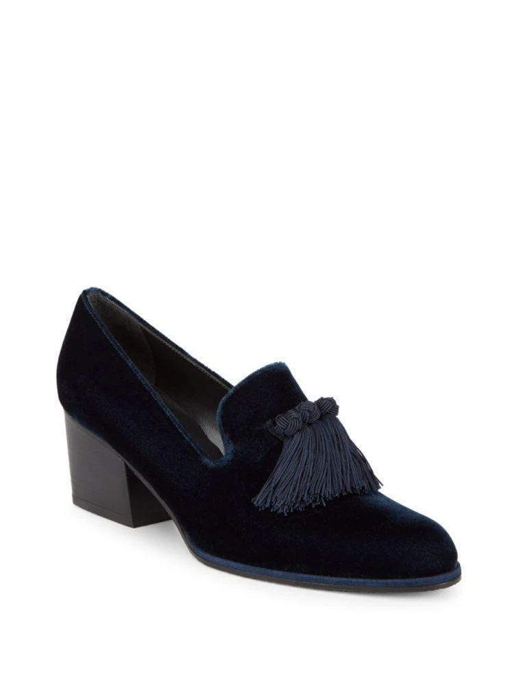 商品Stuart Weitzman|Razmataz Tassel Heeled Loafers,价格¥1140,第1张图片