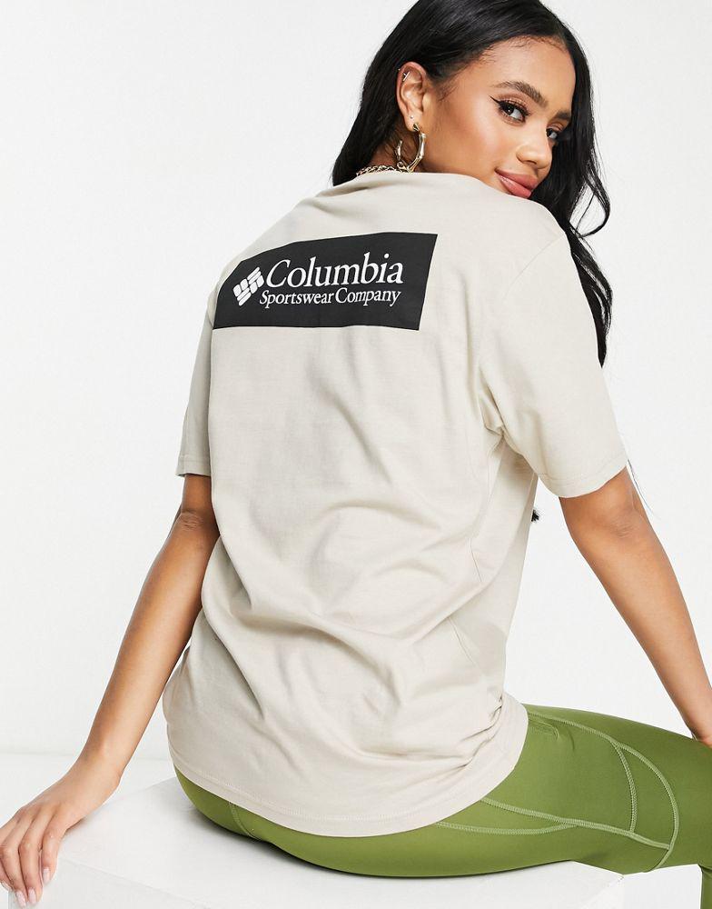 Columbia North Cascades back print t-shirt in beige商品第1张图片规格展示