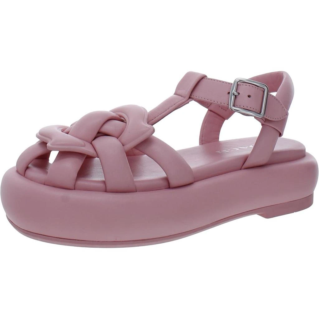 商品Coach|Coach Womens Penney Leather Strappy Flatform Sandals,价格¥732,第4张图片详细描述