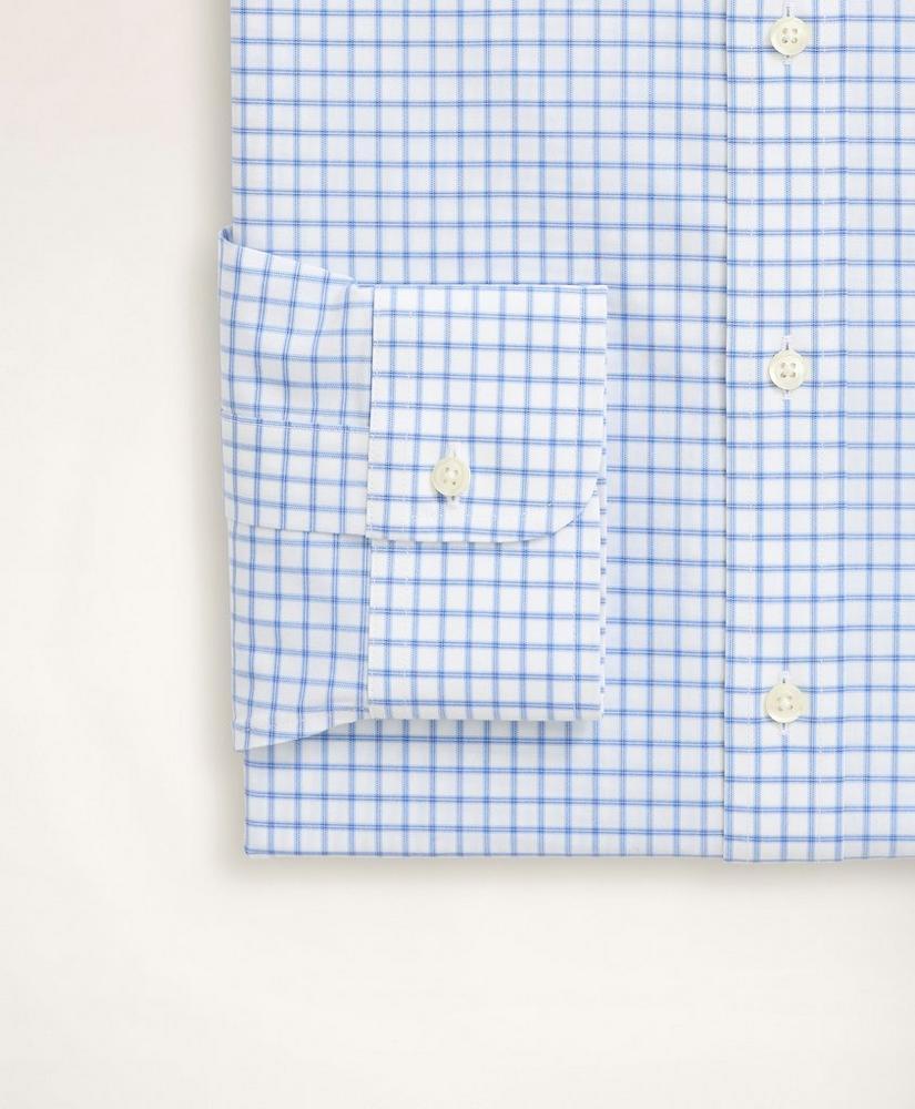 商品Brooks Brothers|Stretch Regent Regular-Fit Dress Shirt, Non-Iron Poplin Ainsley Collar Check,价格¥880,第5张图片详细描述