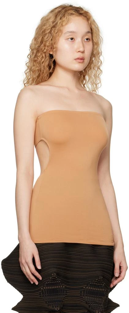 商品Issey Miyake|黄褐色 Skin Tube 抹胸上装,价格¥484,第4张图片详细描述