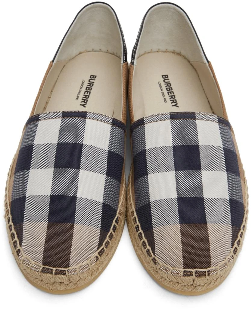 商品Burberry|棕色格纹草编鞋,价格¥4189,第5张图片详细描述