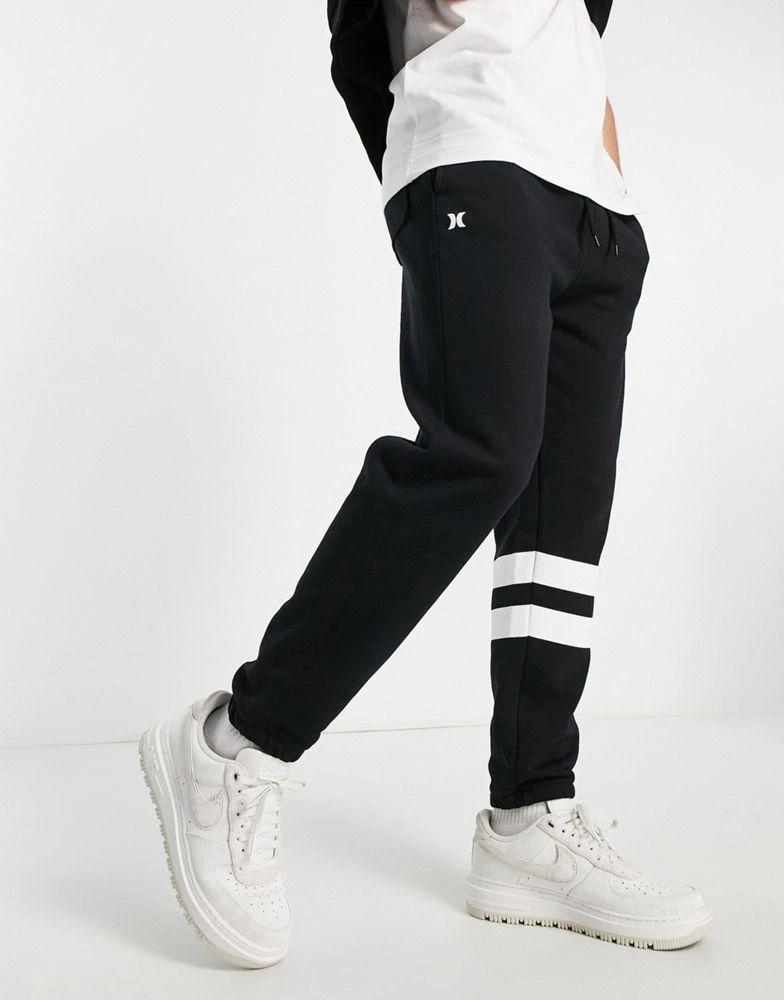 商品Hurley|Hurley Oceancare Block party joggers in black,价格¥387,第1张图片