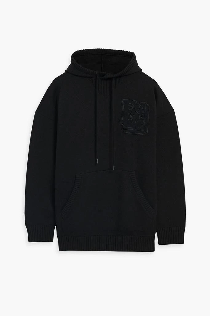 商品Burberry|Appliquéd wool hoodie,价格¥5784,第1张图片